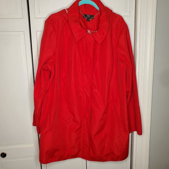 Dennis Basso 2X Full Zip Parka Jacket Coat with Hood & Pockets - Picture 11 of 11